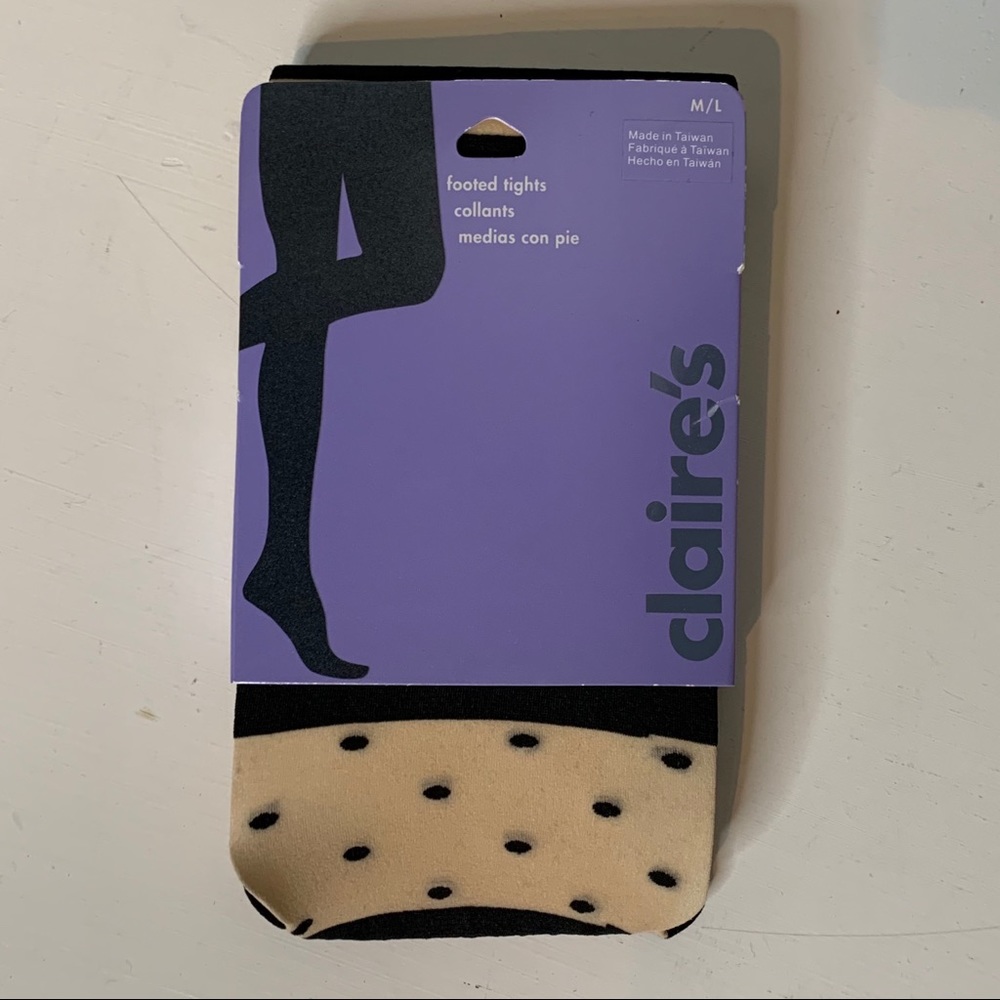 Claire’s Pattern/Printed Footed tights